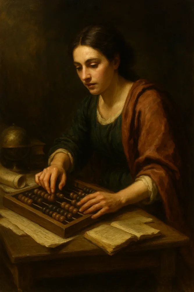Woman Abacus