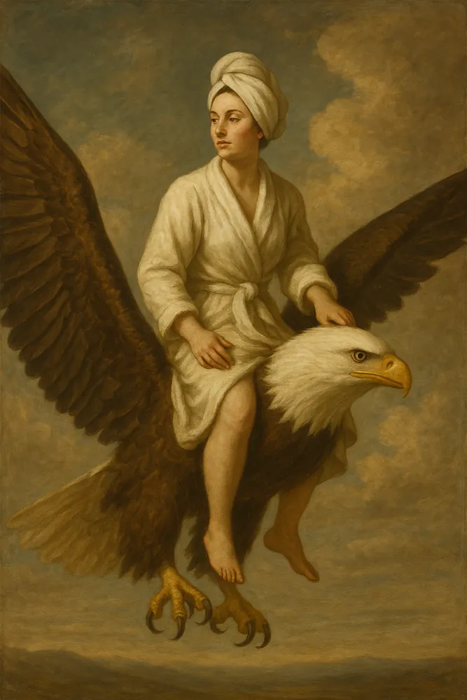 Meme Queen Bald Eagle Ride