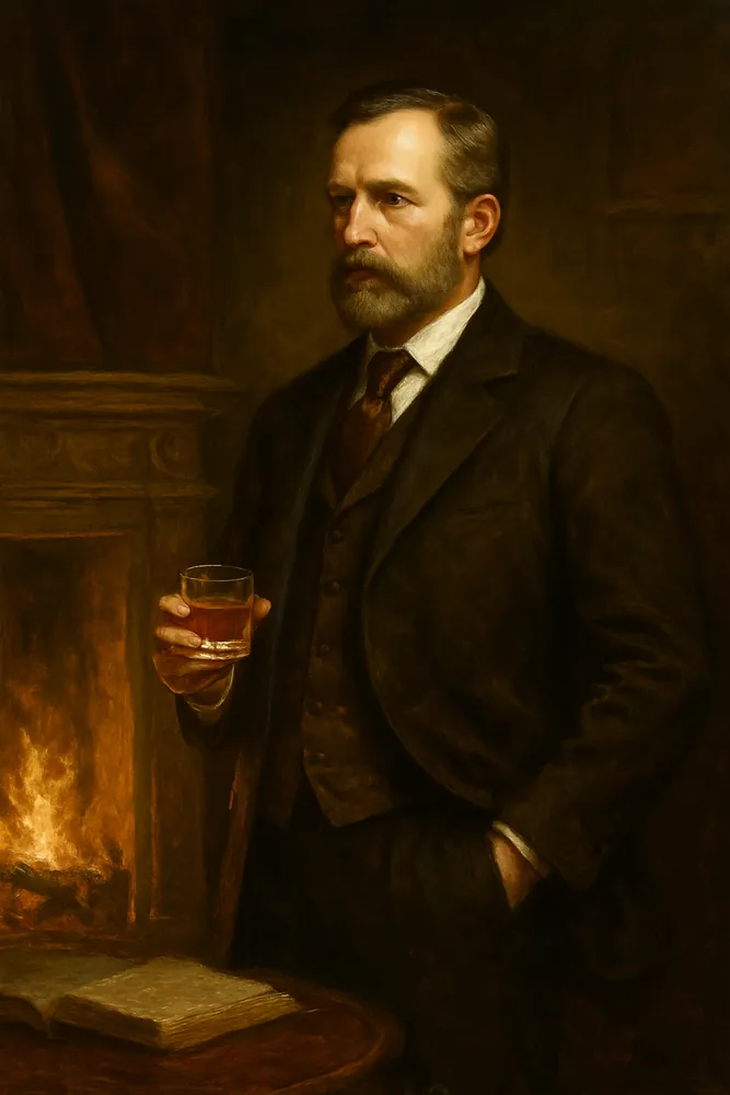 Businessman Drinking Whiskey