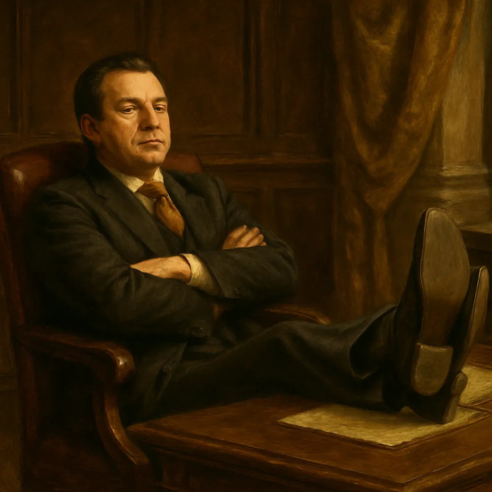 Businessman Feet on Table