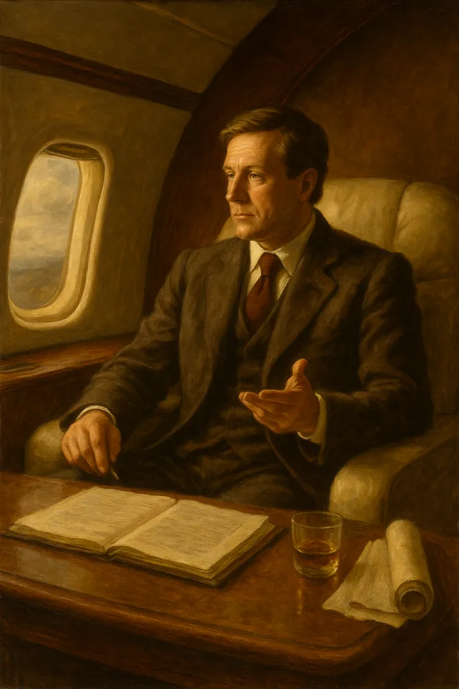Businessman on Jet