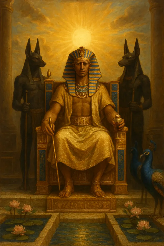 Pharaoh on Throne