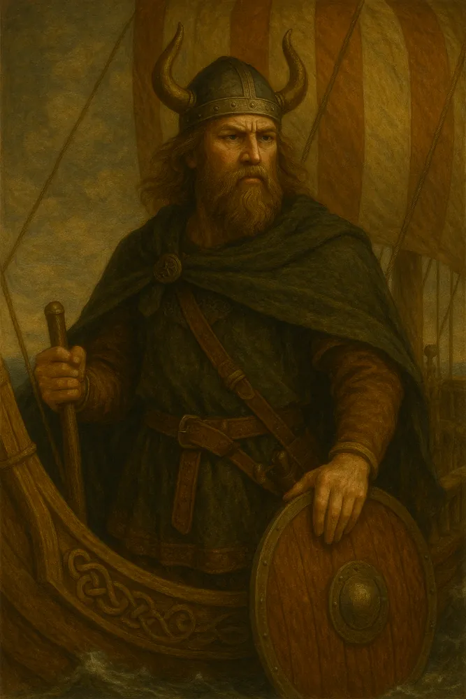 Viking on Boat